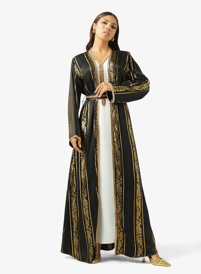 ARABIAN CLOSET LADIES ABAYA 2 PIECE WITH BELT